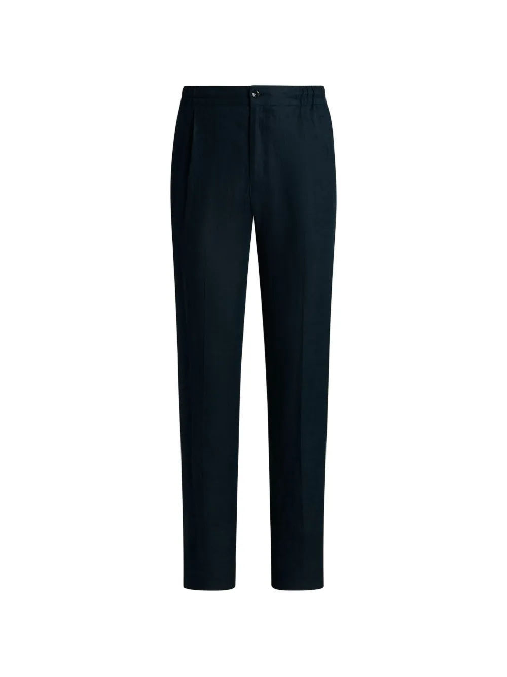 Kiton Ruimvallende linnen broek Blauw
