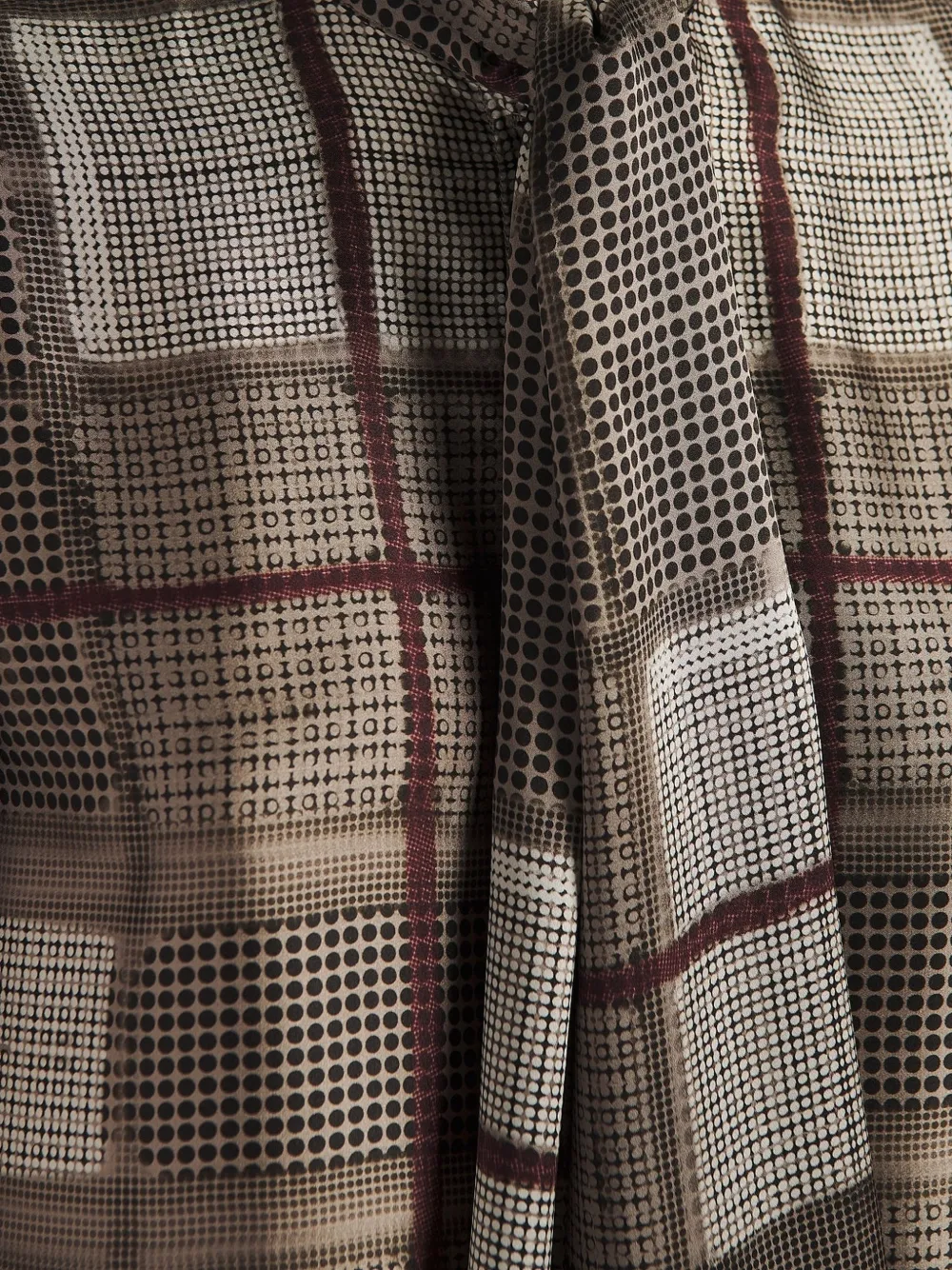 Kiton Zijden blouse Bruin