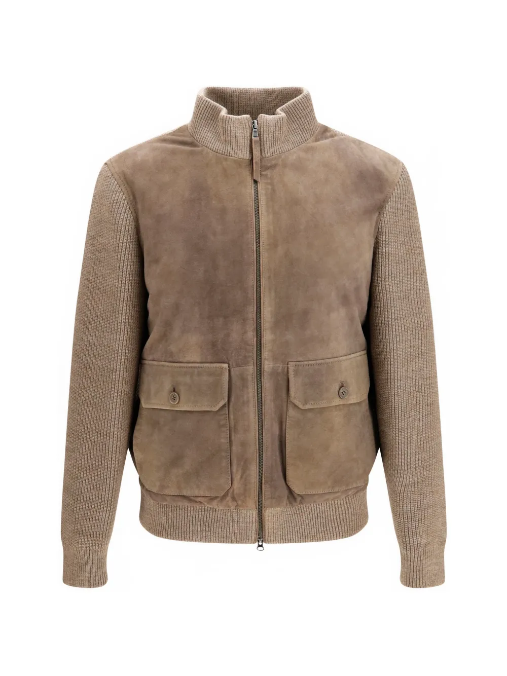 D'amico Enzo ribbed-knit panelled jacket