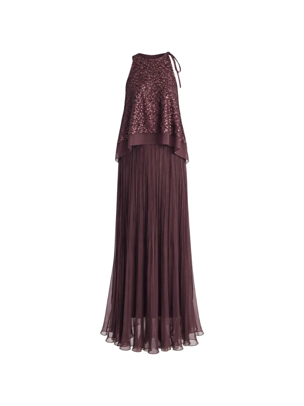 Irina Schrotter Libra sequin-embellished pleated maxi dress