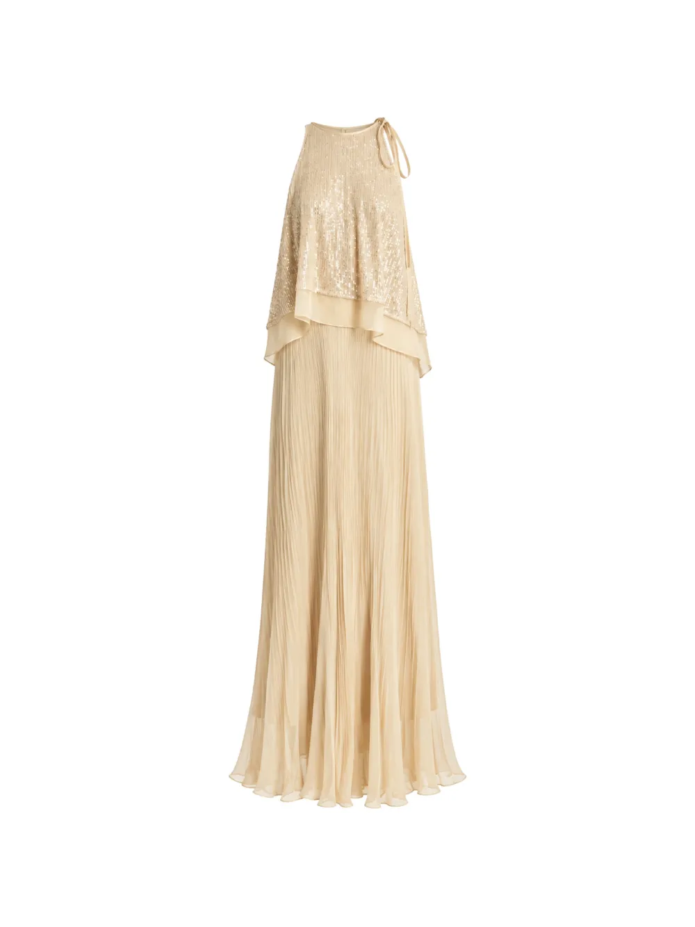 Irina Schrotter Libra sequin-embellished pleated maxi dress