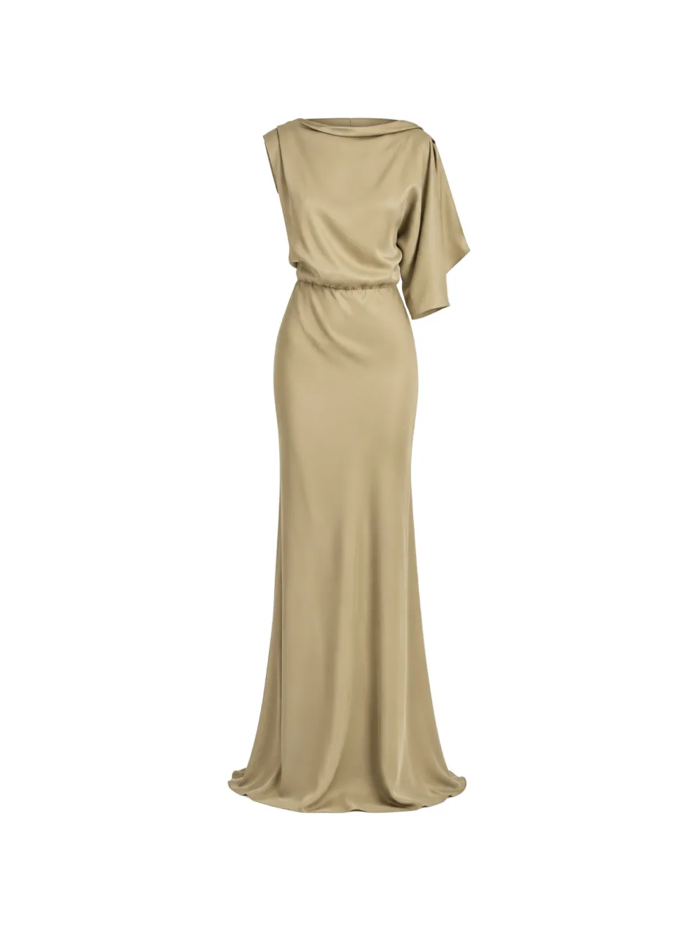 Irina Schrotter Giulia asymmetric draped maxi dress