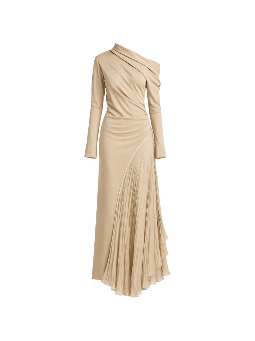 Irina Schrotter Roxanda pleated asymmetric maxi dress