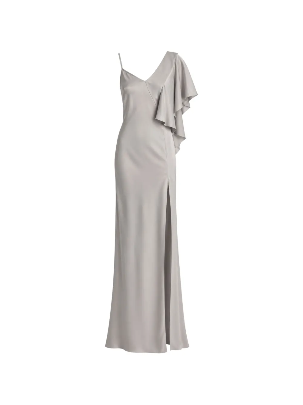 Irina Schrotter Danielle ruffled asymmetric-neck maxi dress