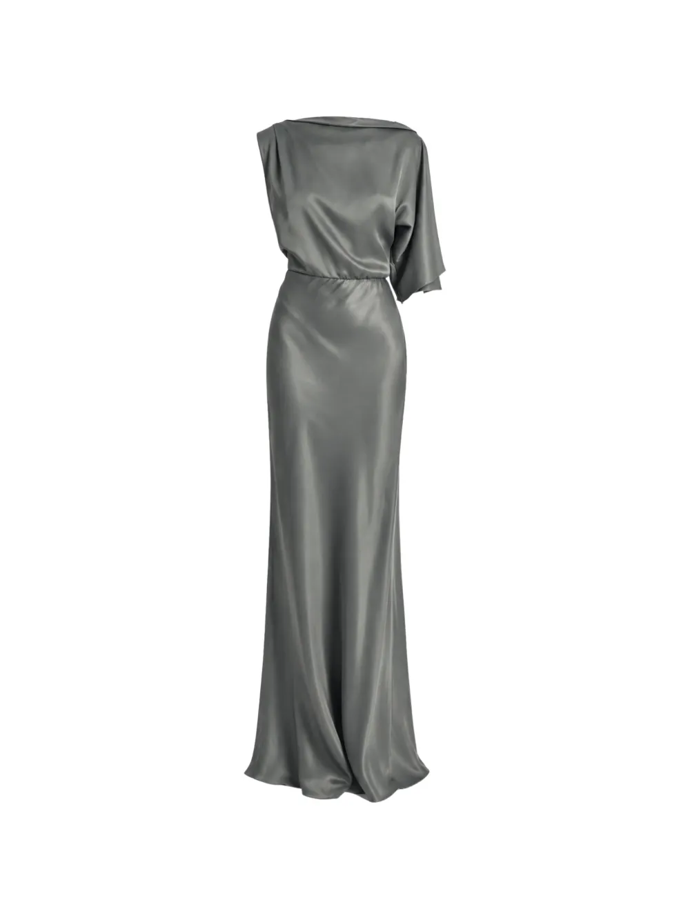 Irina Schrotter Giulia asymmetric-sleeve maxi dress