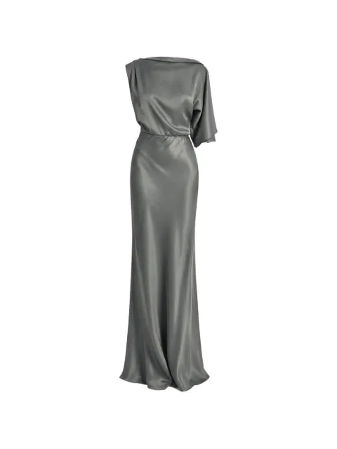 Irina Schrotter Giulia asymmetric-sleeve maxi dress