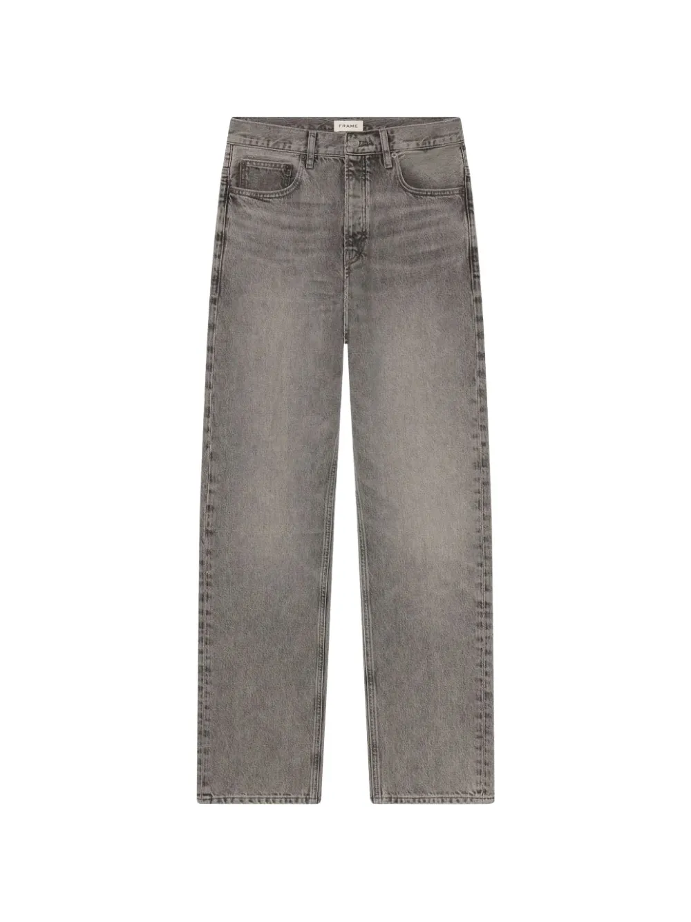 FRAME The Straight faded straight-leg jeans - Grigio