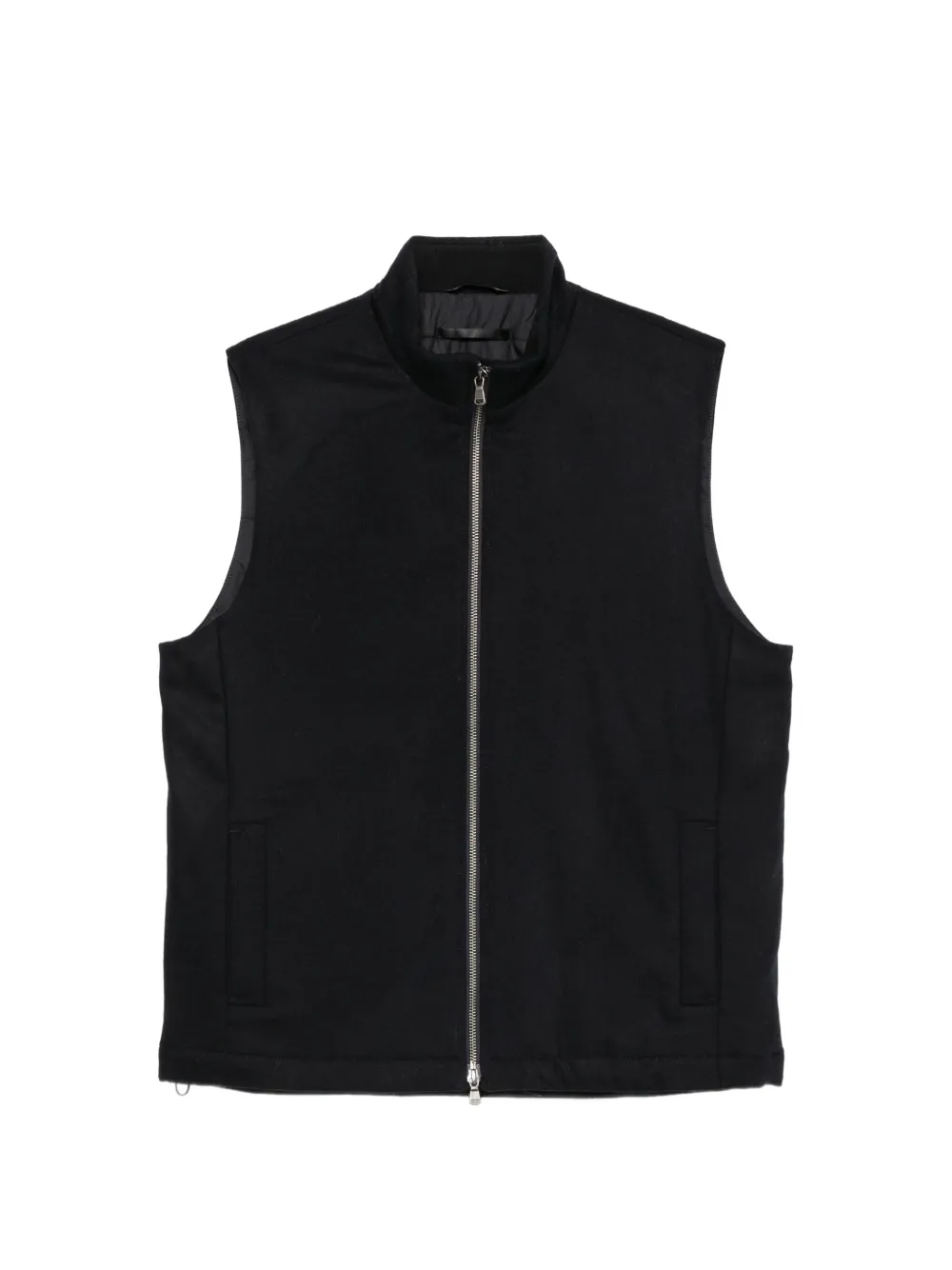 Sunspel zip-up gilet - Blau