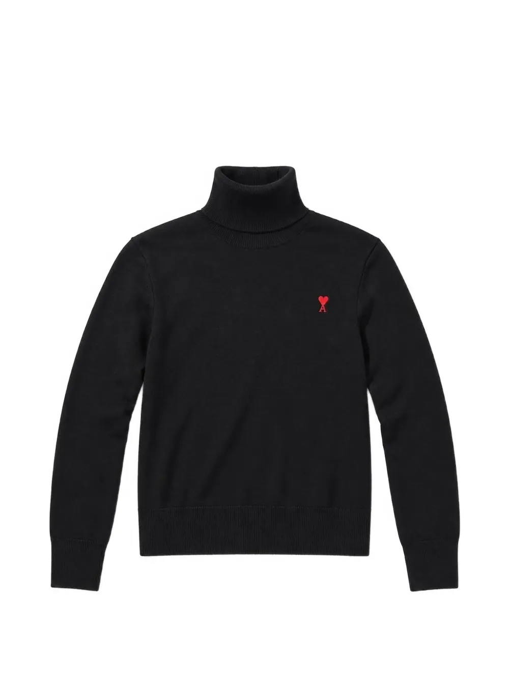 AMI Paris Maglione Ami de Cœur a collo alto - Nero