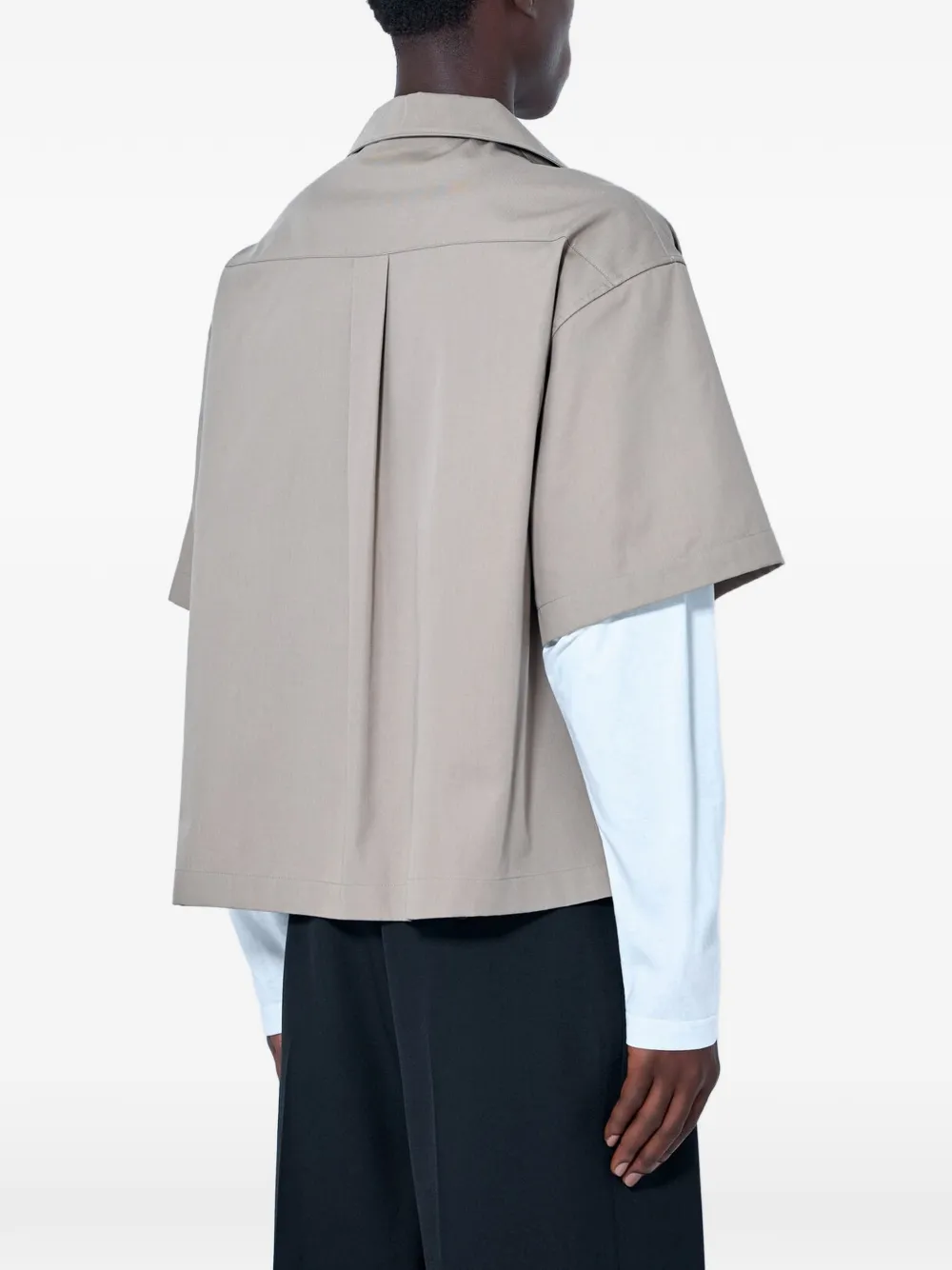 Balenciaga Overhemd met klepzak Beige