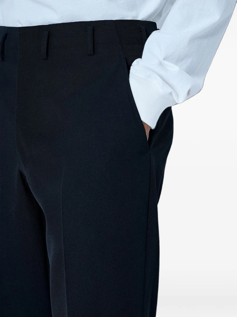 Prada Wollen broek Zwart