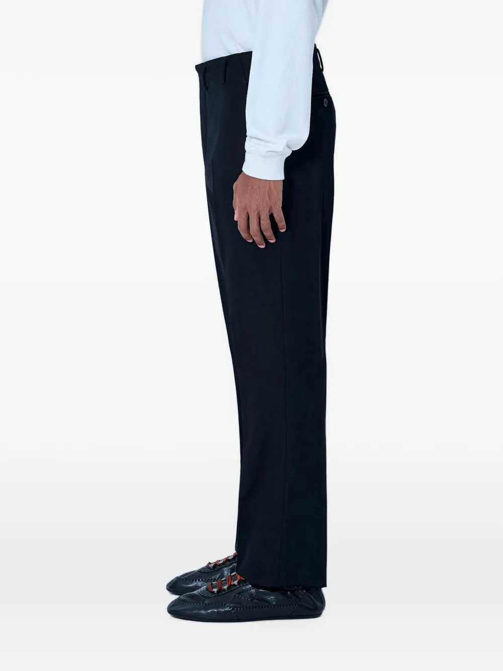 Prada Wollen broek Zwart