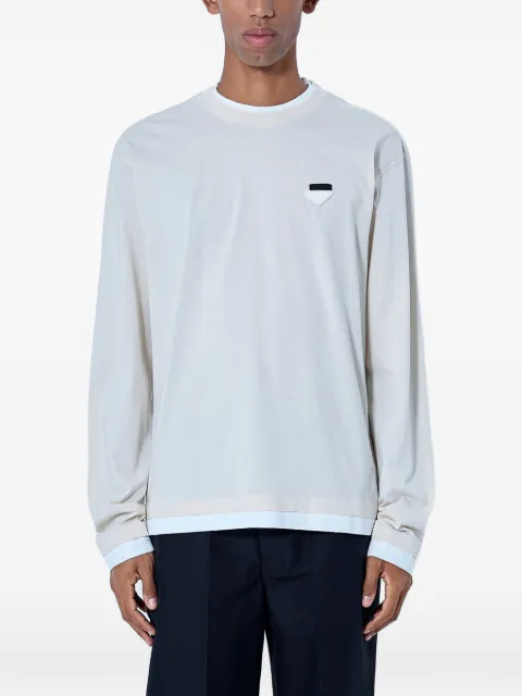 Prada long-sleeved cotton T-shirt