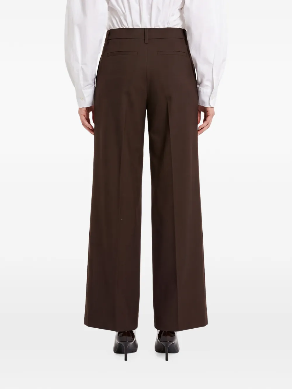 THELATEST Deva pleated wide-leg trousers Bruin