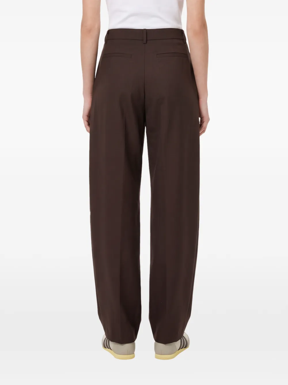 THELATEST Dina pleated tailored trousers Bruin