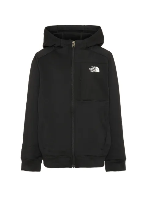 The North Face Kids logo-print zip-up hoodie