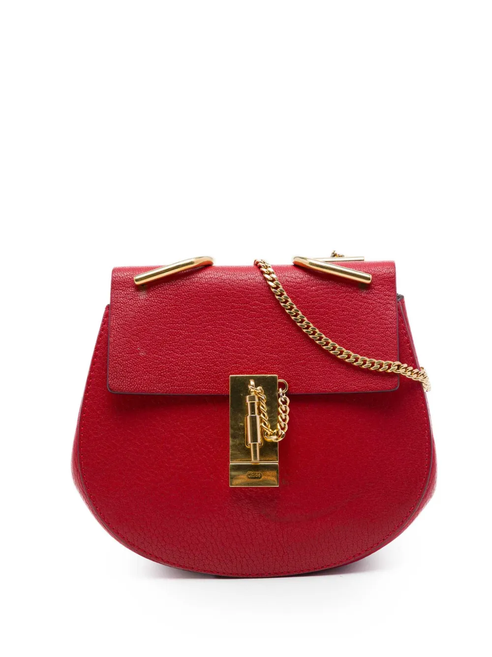 Chloé Pre-Owned 2016 Mini Leather Drew crossbody bag - Rot