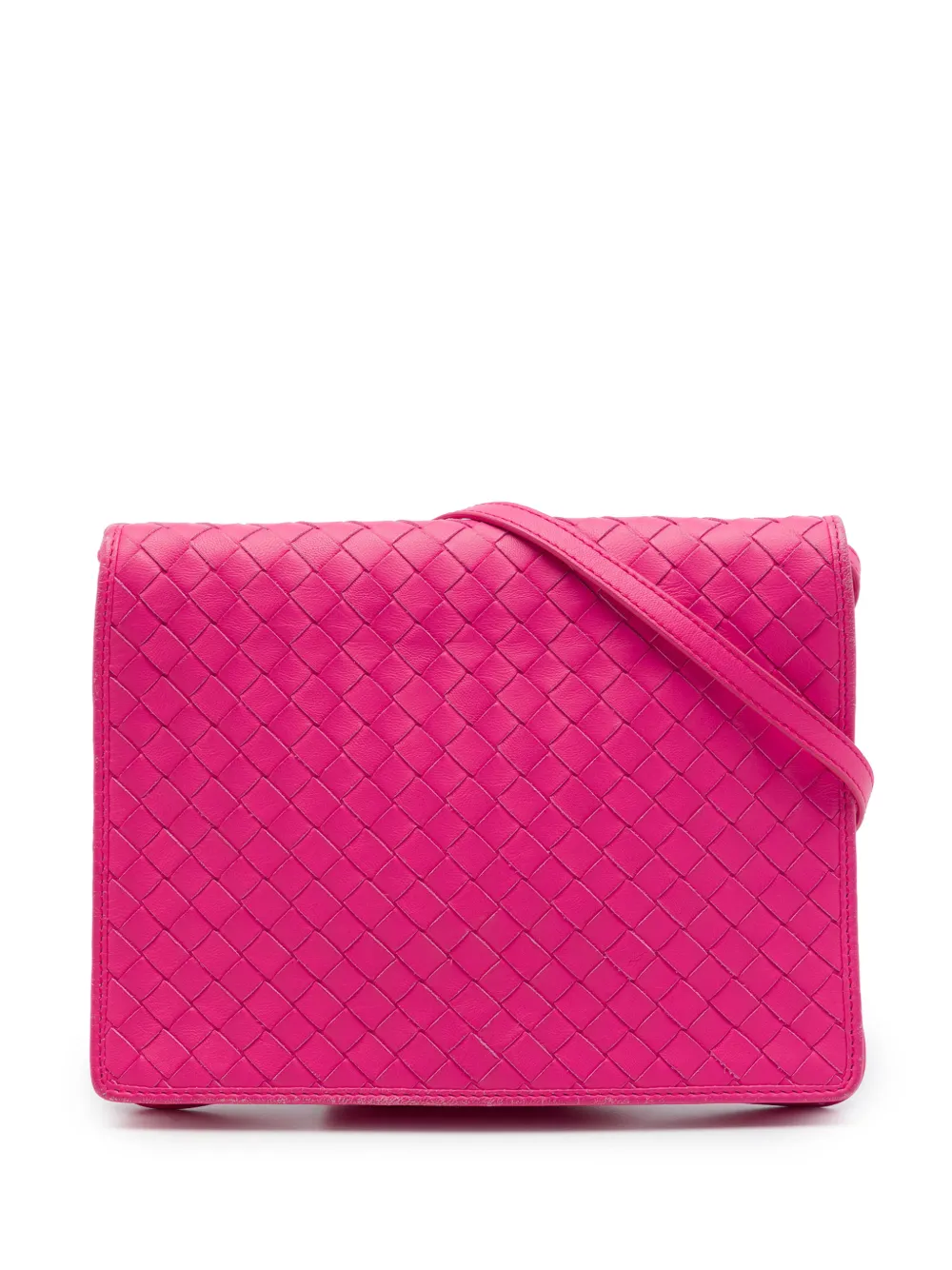 Bottega Veneta Pre-Owned 2012-2026 Nappa Intrecciato Flap crossbody bag - Rosa