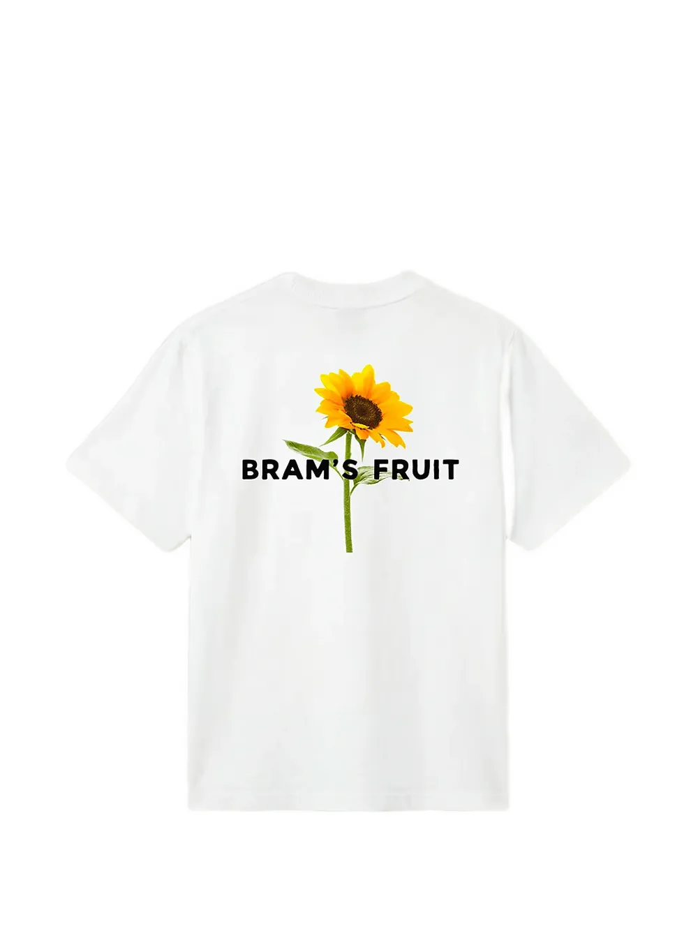 Bram s Fruit T-shirt met zonnebloem-print Wit