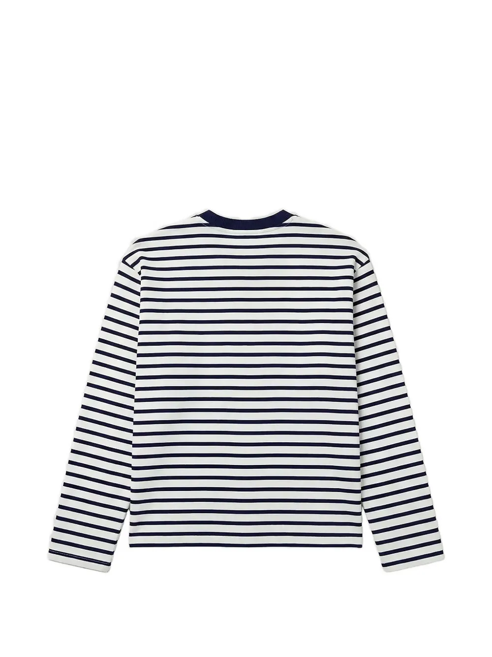 Bram s Fruit Varsity gestreept T-shirt met logo-patch Wit