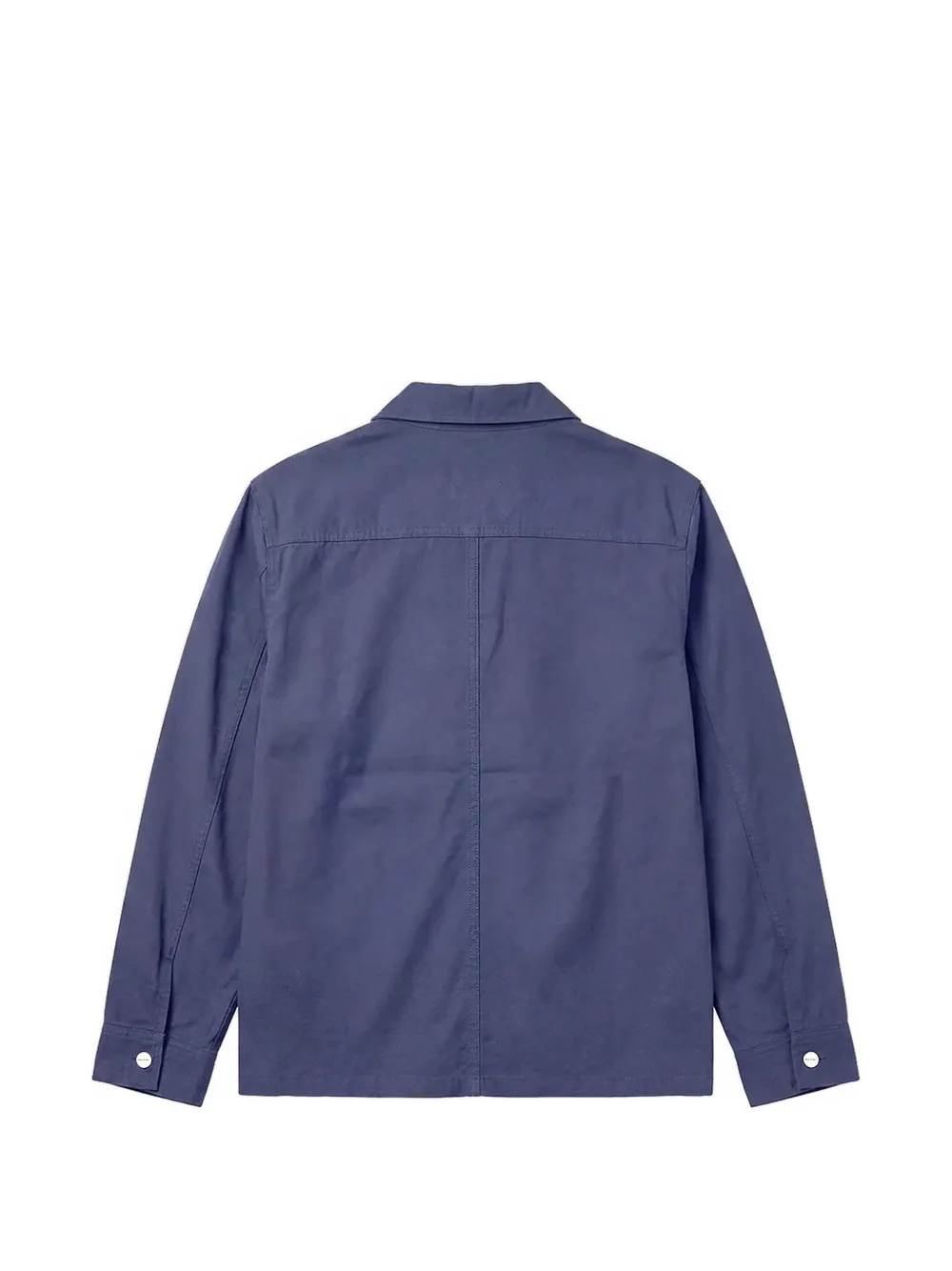 Bram s Fruit Katoenen shirtjack in werkstijl Blauw
