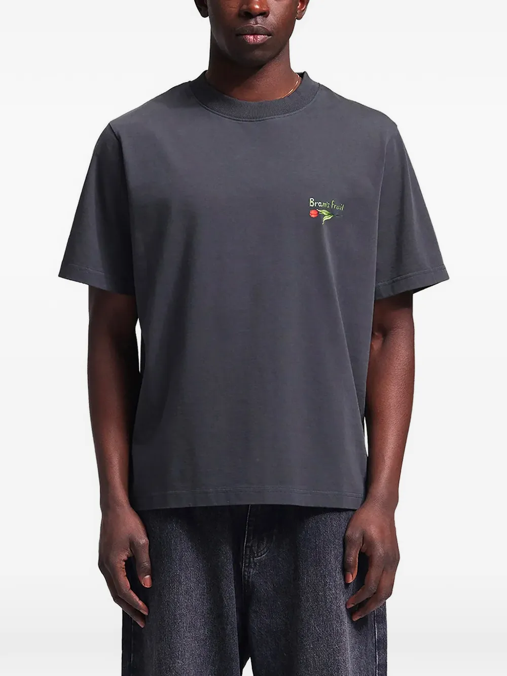 Bram s Fruit Flora 2.0 T-shirt met bloemen-print Grijs