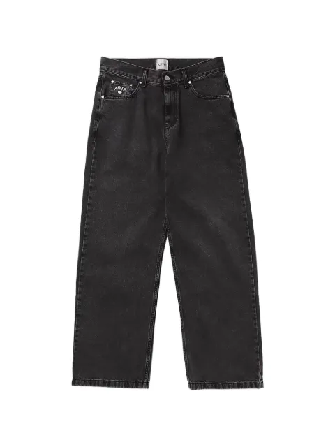 Arte Antwerp embroidered-logo straight-leg jeans
