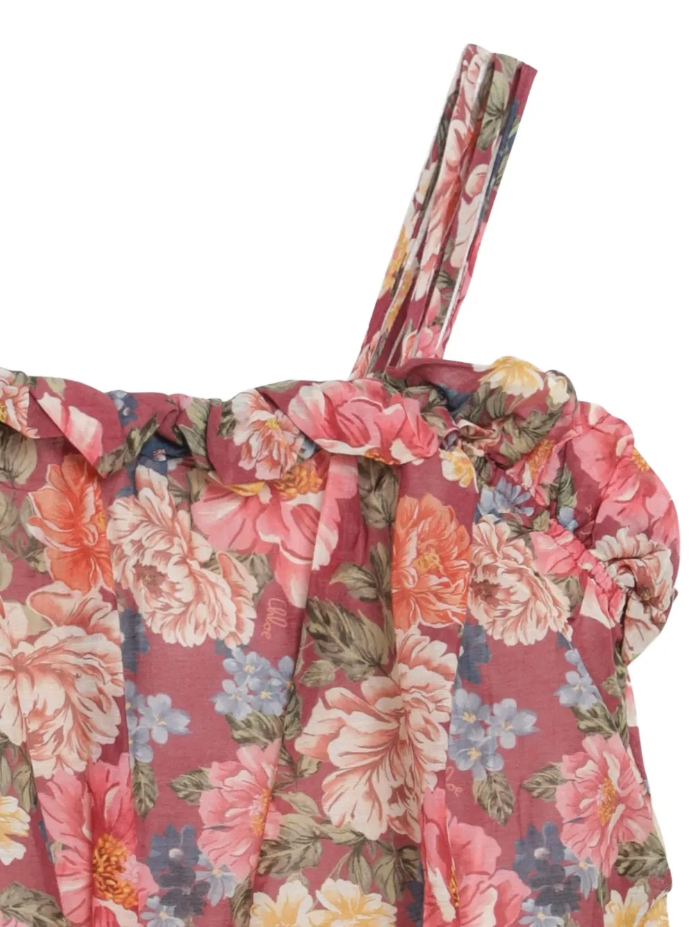 Chloé Kids Top met bloemenprint Rood