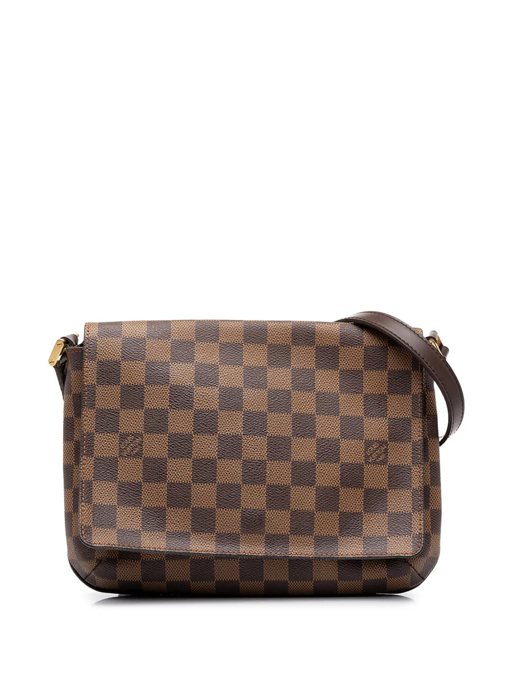 Louis Vuitton Pre-Owned 2003 Damier Ebene Musette Tango Long Strap crossbody bag - Marrone