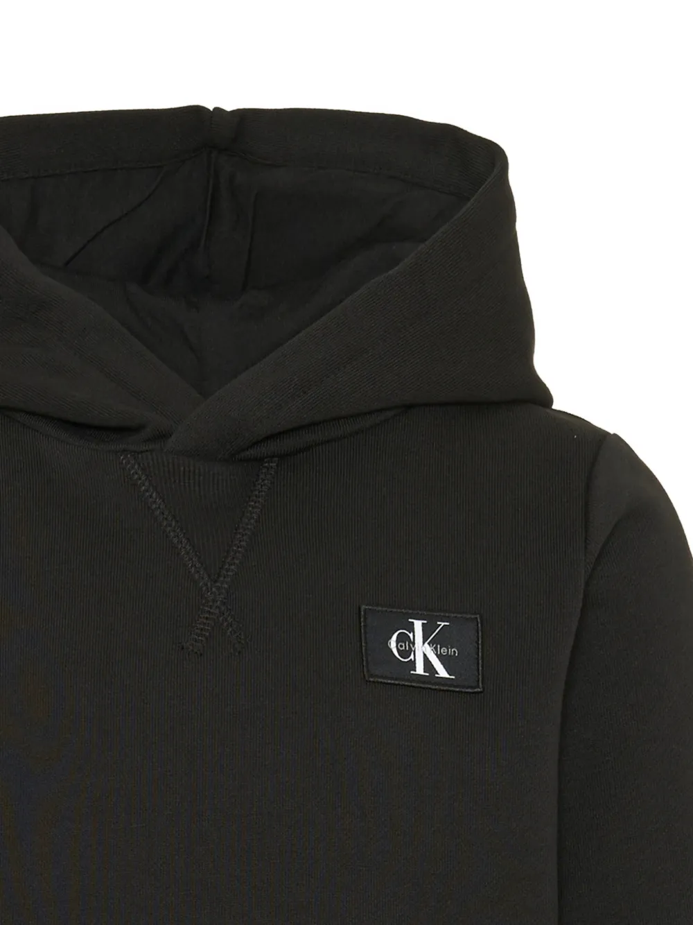 Calvin Klein Kids Hoodie met logopatch Zwart
