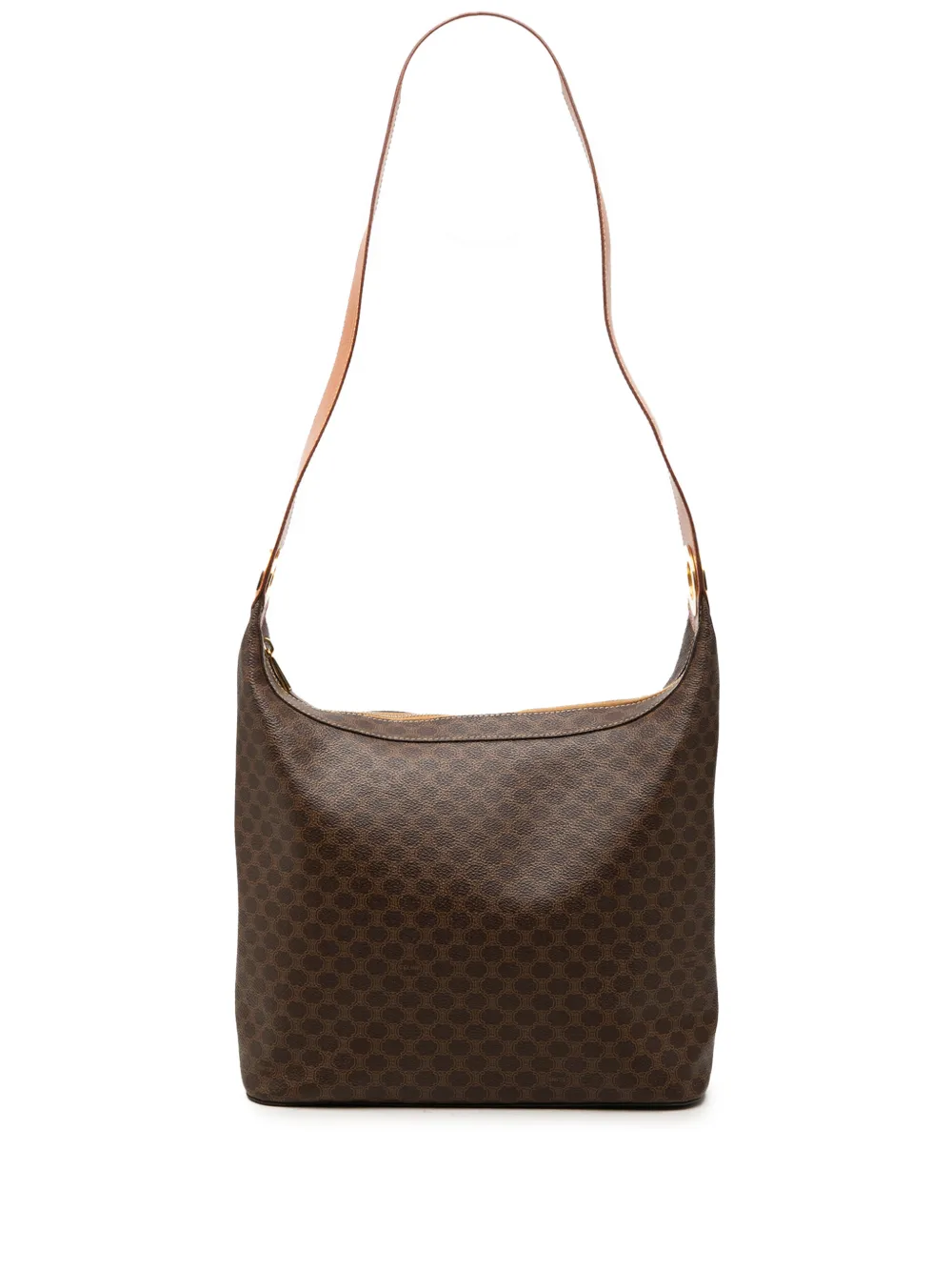 Celine Pre-Owned 1997 Macadam Coated Canvas shoulder bag - Braun