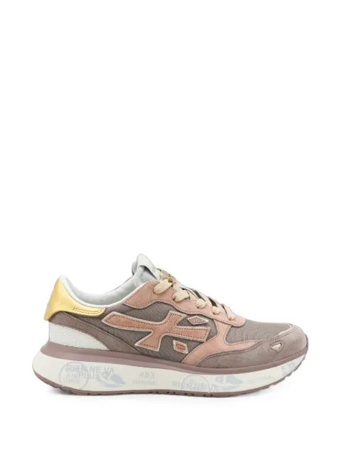 Premiata logo-patch panelled sneakers