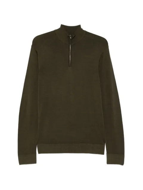 Sunspel quarter-zip wool sweater