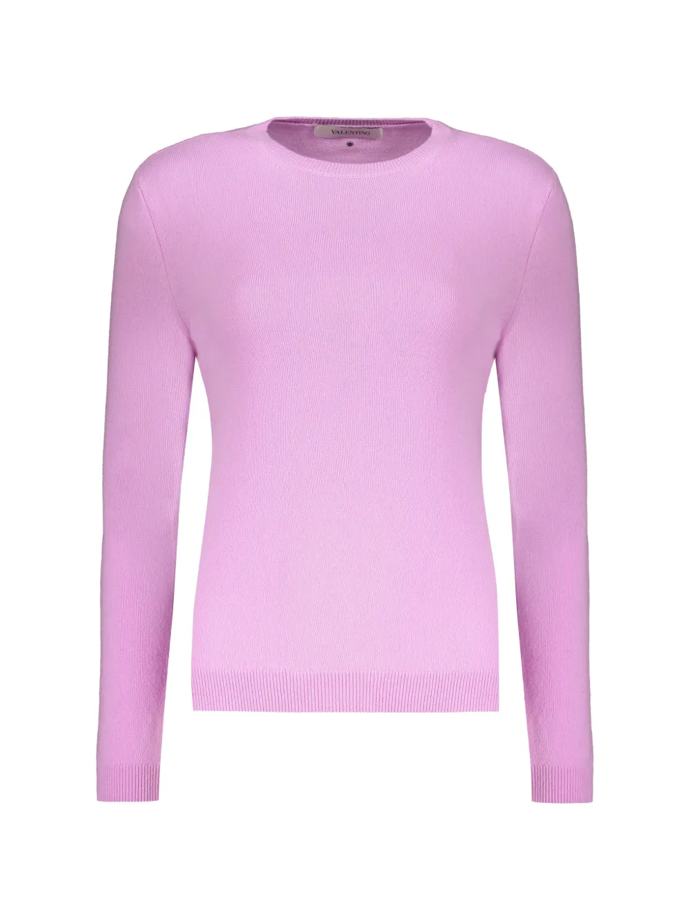 Valentino Crew-neck Wool Sweater In Purple
