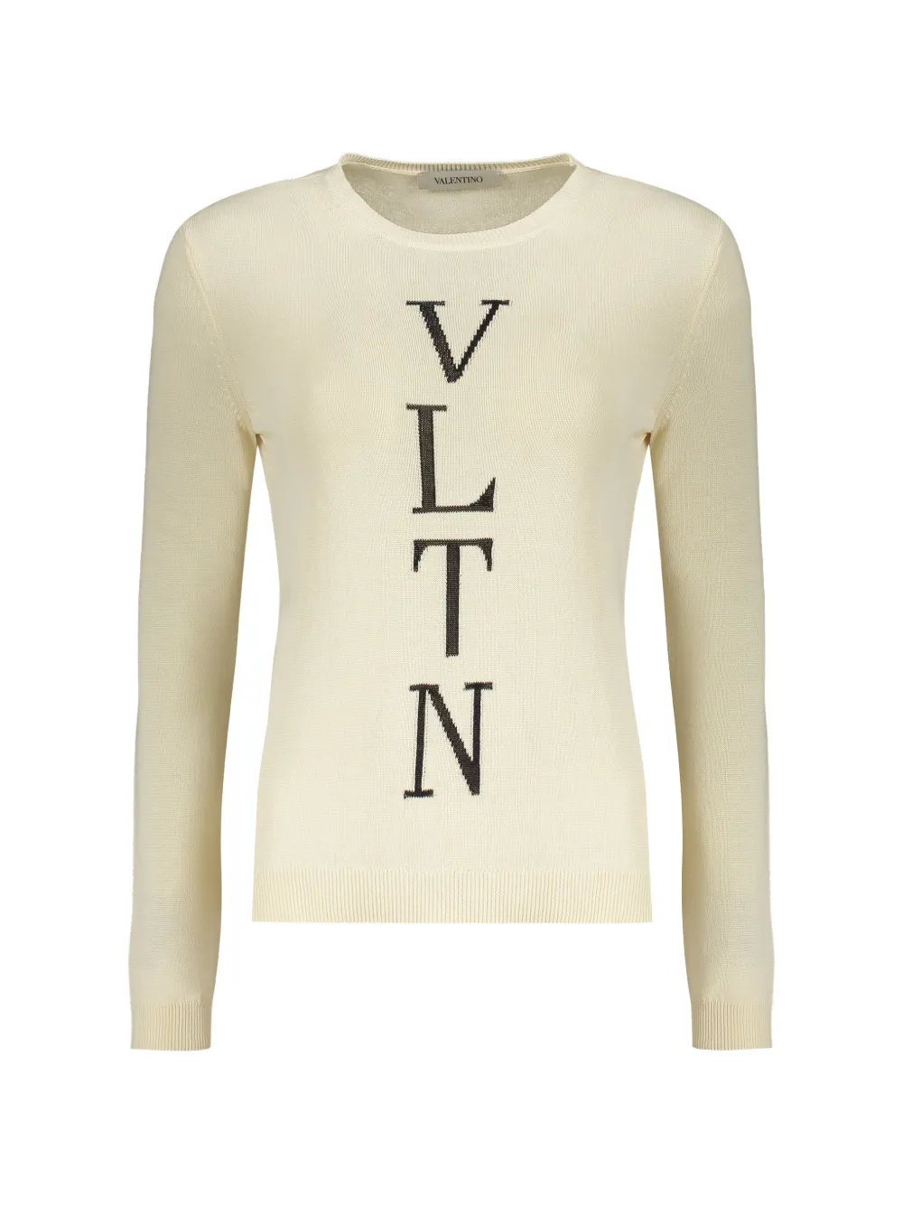 Valentino Garavani long-sleeves cotton sweater - Tons neutres