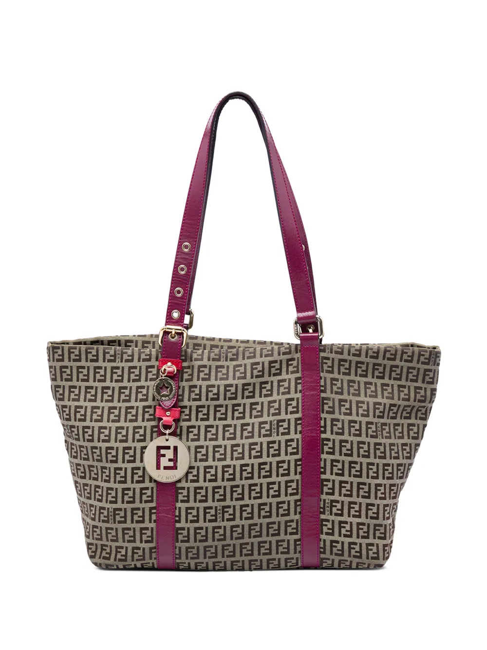 Fendi Pre-Owned 2000-2010 Zucchino Superstar Tote Bag aus beschichtetem Canvas - Nude
