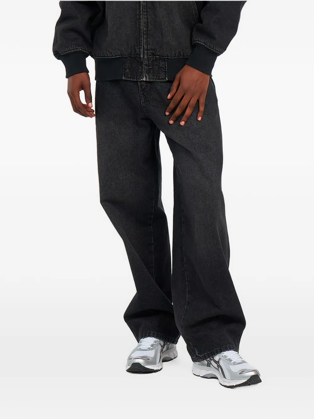 DICKIES 958 faded patchwork jeans Zwart
