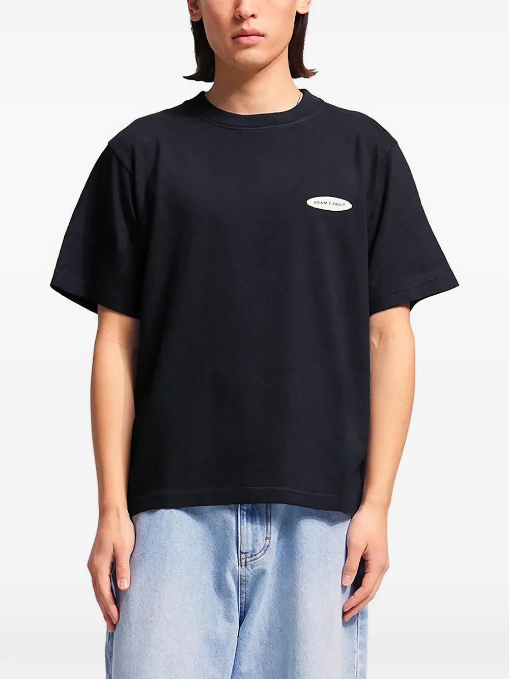 Bram s Fruit F*ck Off I'm Gardening T-shirt met logo-patch en tekst Zwart
