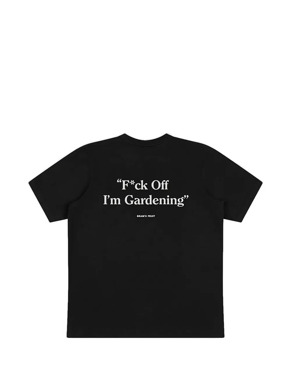 Bram s Fruit F*ck Off I'm Gardening T-shirt met logo-patch en tekst Zwart