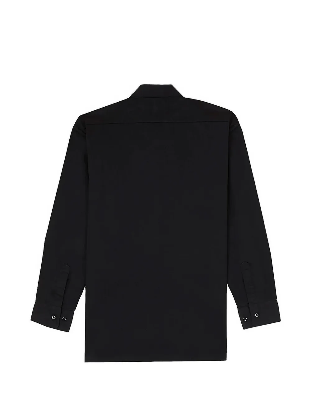 DICKIES Werkoverhemd met lange mouwen en logo-patch Zwart