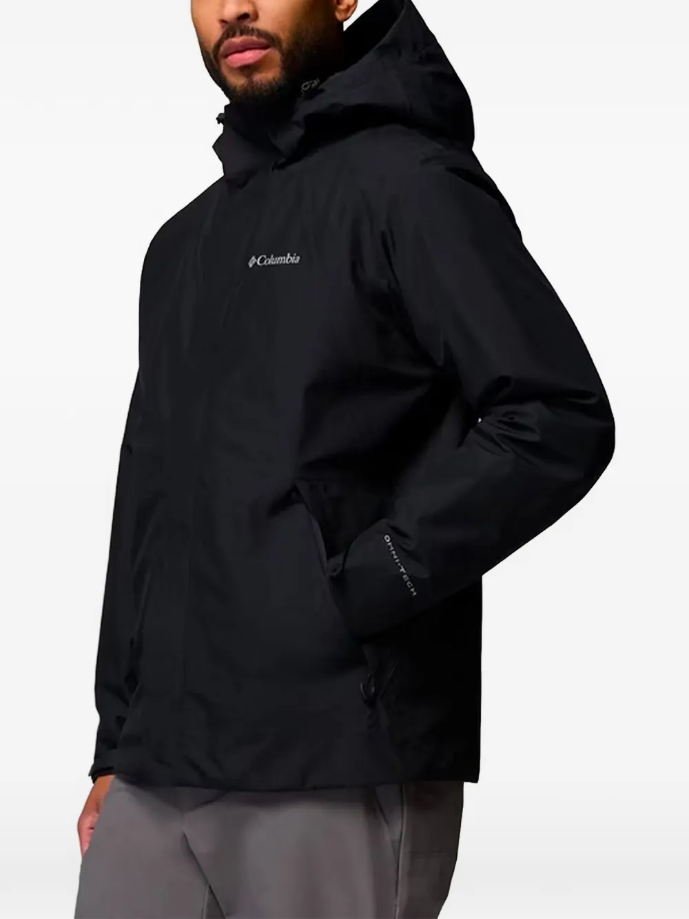 Columbia Sportswear Omni-Tech hooded jacket Zwart