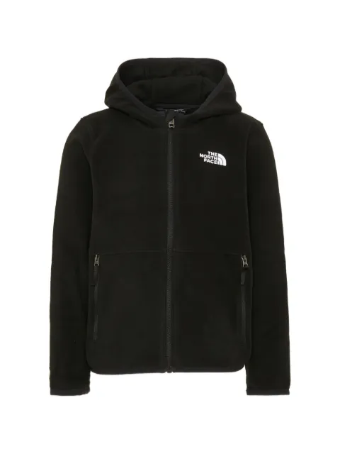 The North Face Kids logo-print zip-up hoodie