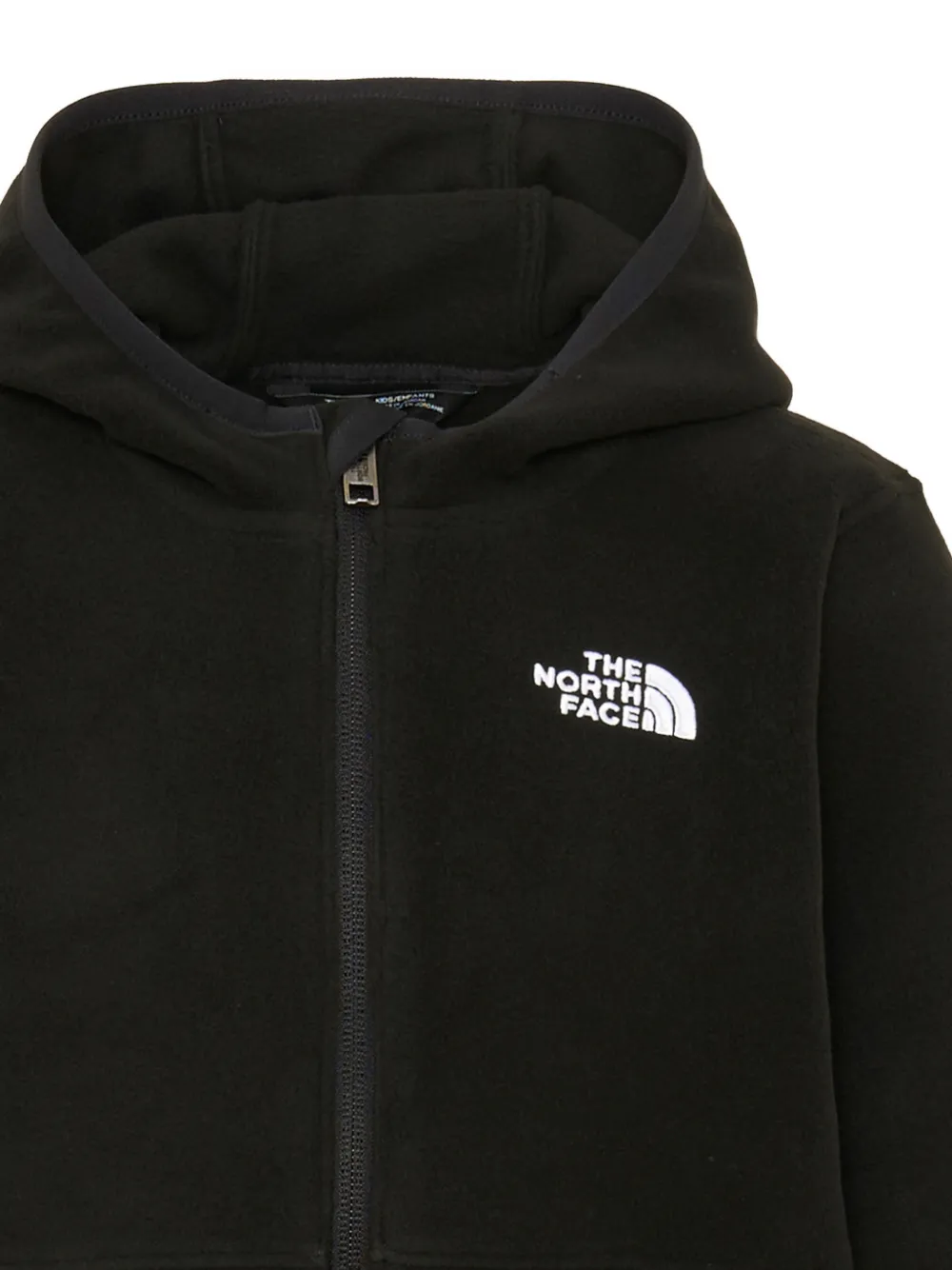 The North Face Kids Hoodie met logoprint en rits Zwart
