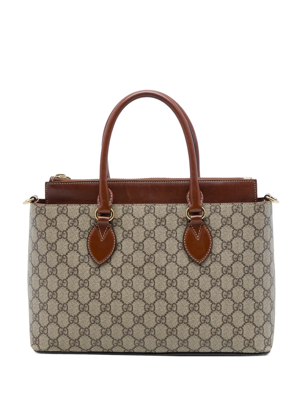 Gucci Pre-Owned 2016-2026 GG Supreme Linea A satchel - Nude