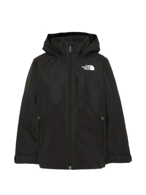 The North Face Kids hooded logo-print jacket