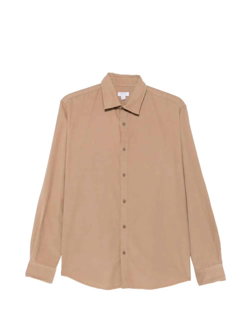 Sunspel corduroy long-sleeve shirt - Nude