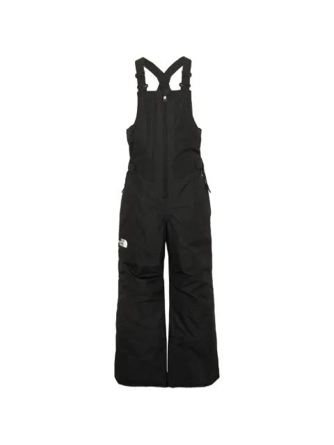 The North Face Kids logo-print ski dungarees