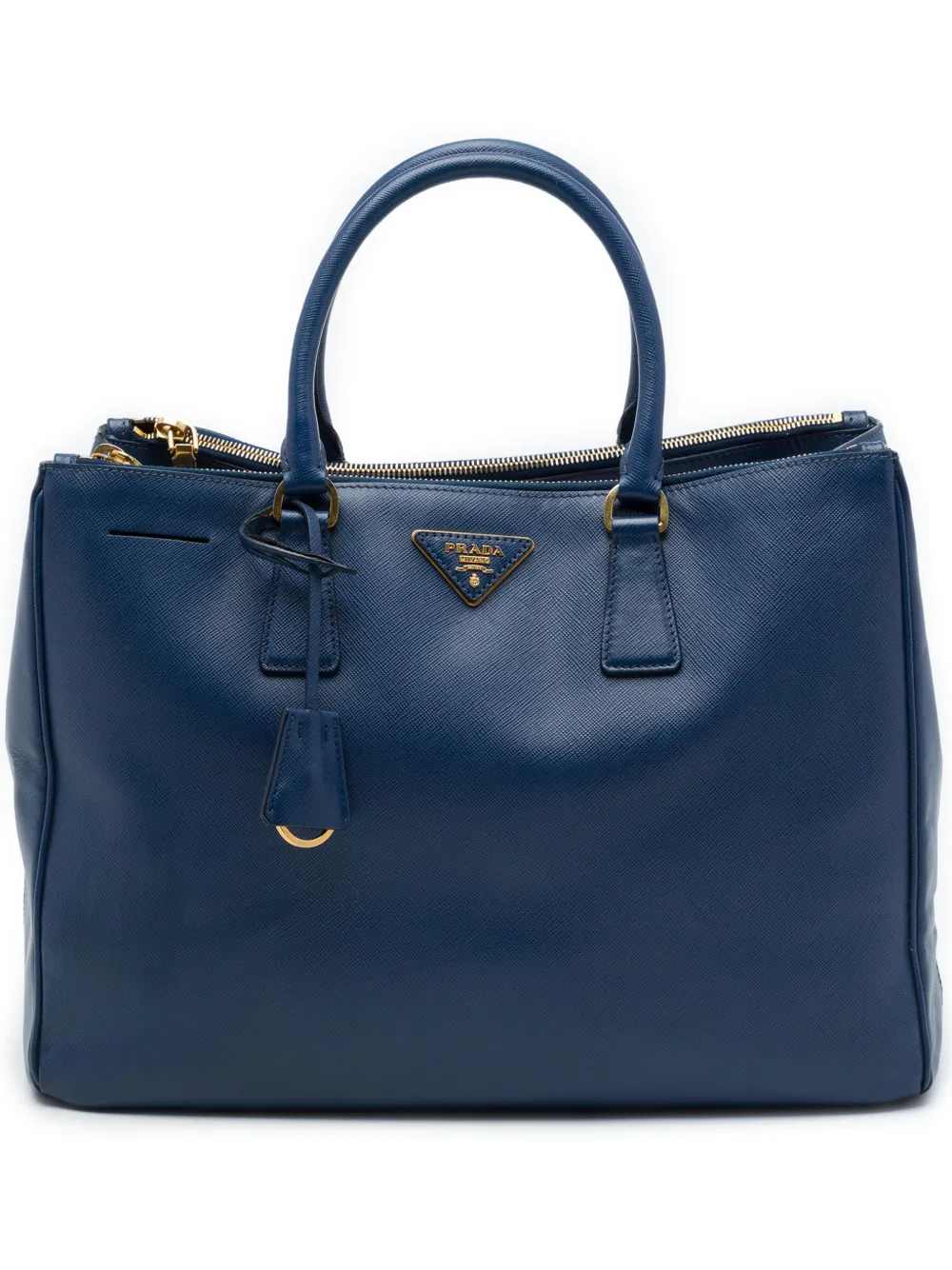 Prada Pre-Owned 2010-2026 Large Saffiano Lux Galleria Double Zip tote bag - Blue
