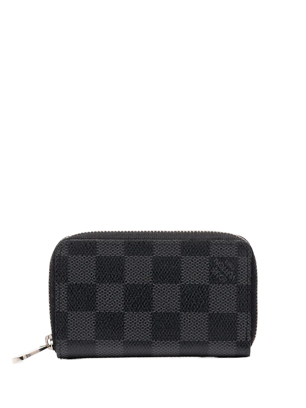 Louis Vuitton Pre-Owned Portamonete Zippy in tela Damier Graphite 2015 - Nero