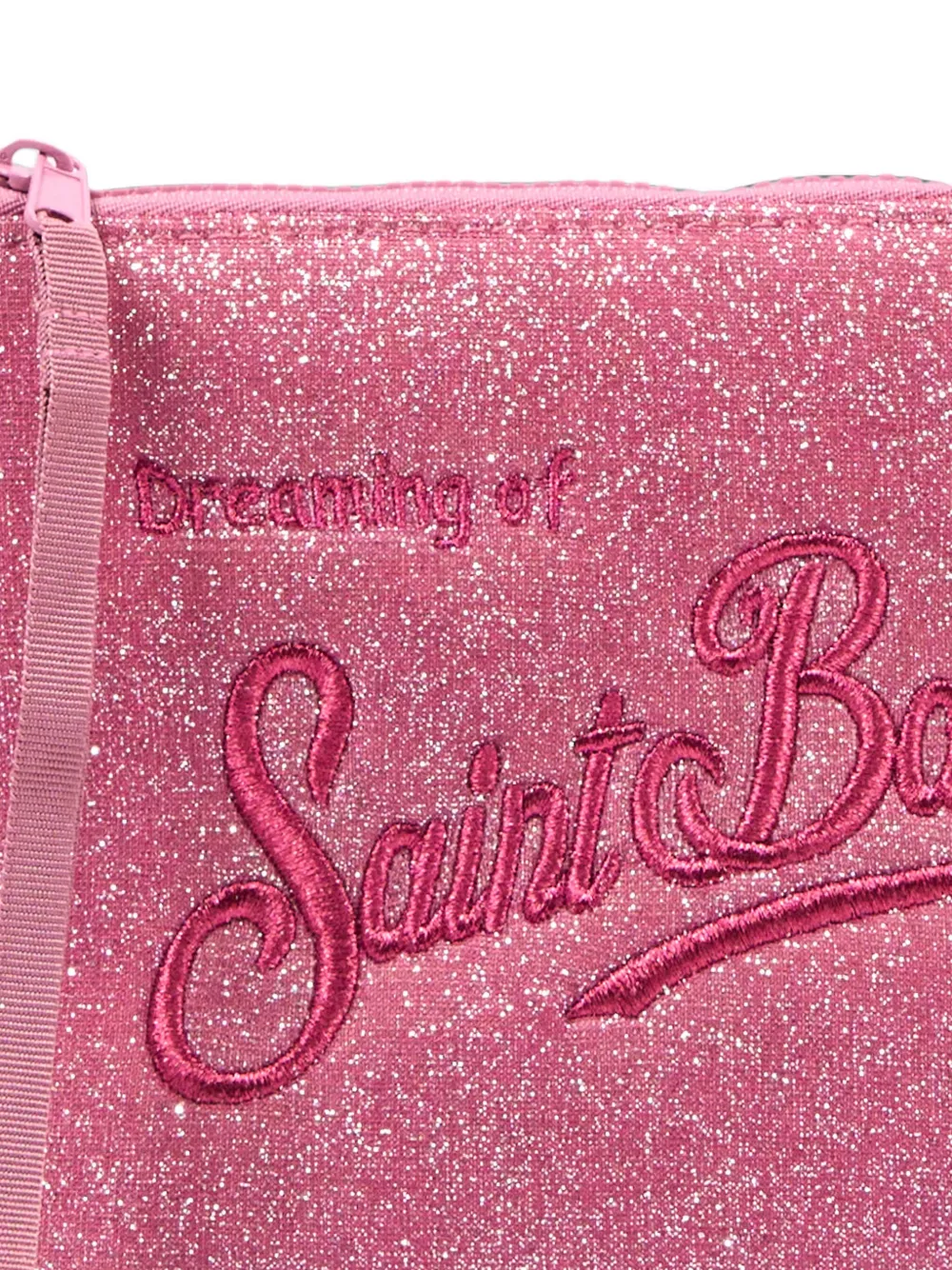 MC2 Saint Barth Clutch met glitter-effect Roze
